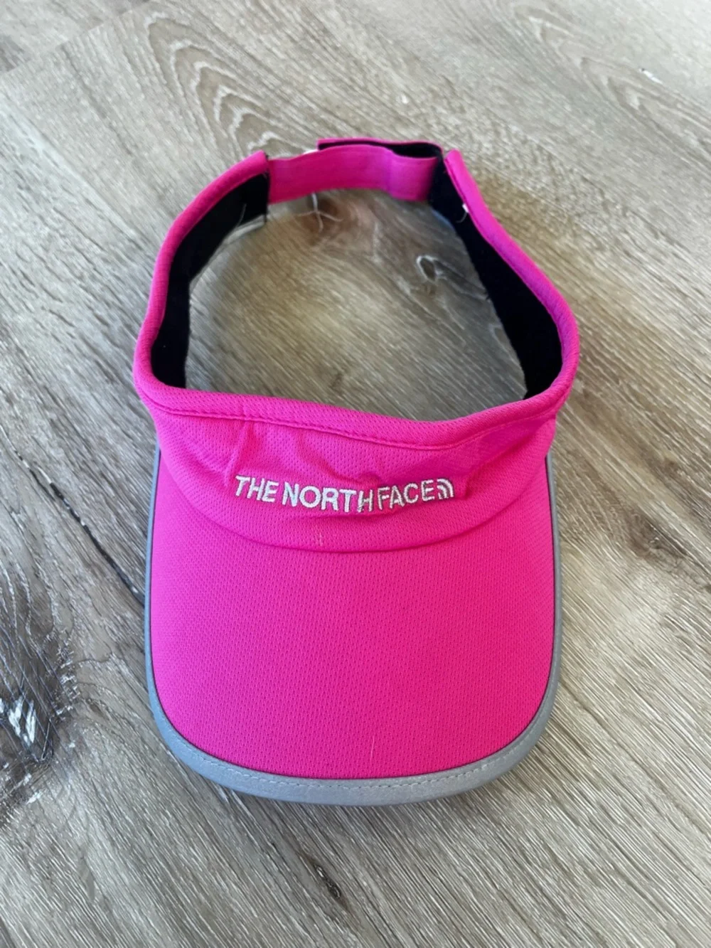 The North Face Kids Hot Pink Visor with Reflective Trim